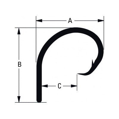 Mustad 39937NP-DT Giant Demon Perfect Circle Hook, 27/0 - フィッシングツール