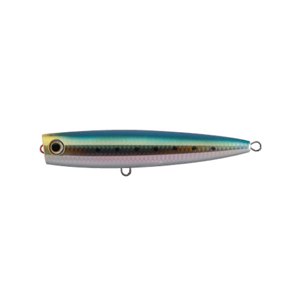 Yamashita Maria Pop Queen F160 Popper - Met Blue/Lime Back/Silver Holo Belly BO1H