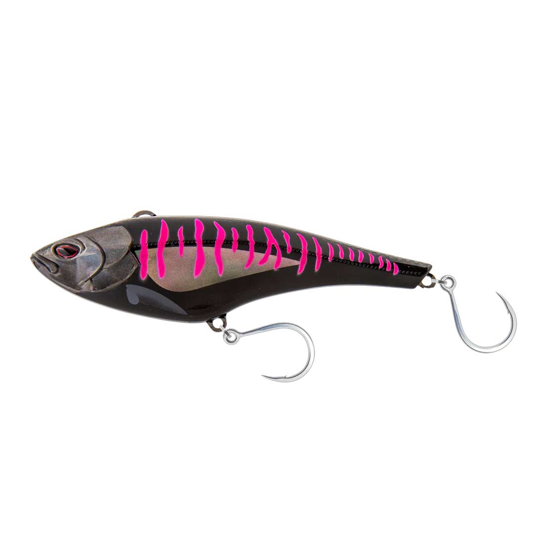 Nomad MadMacs High Speed Sinking Lure - 160mm 163g Black Pink Mackerel