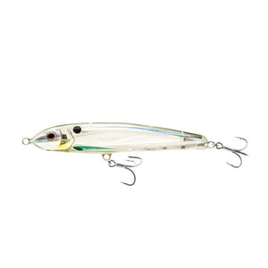 Nomad Riptide Stickbait Lure - 95mm 13g Fatso Floating Holo Ghost Shad