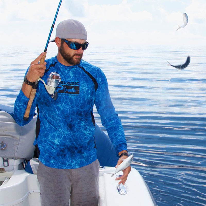 PELAGIC Summer Fishing Clothing UV Sun Protection Shirt Long
