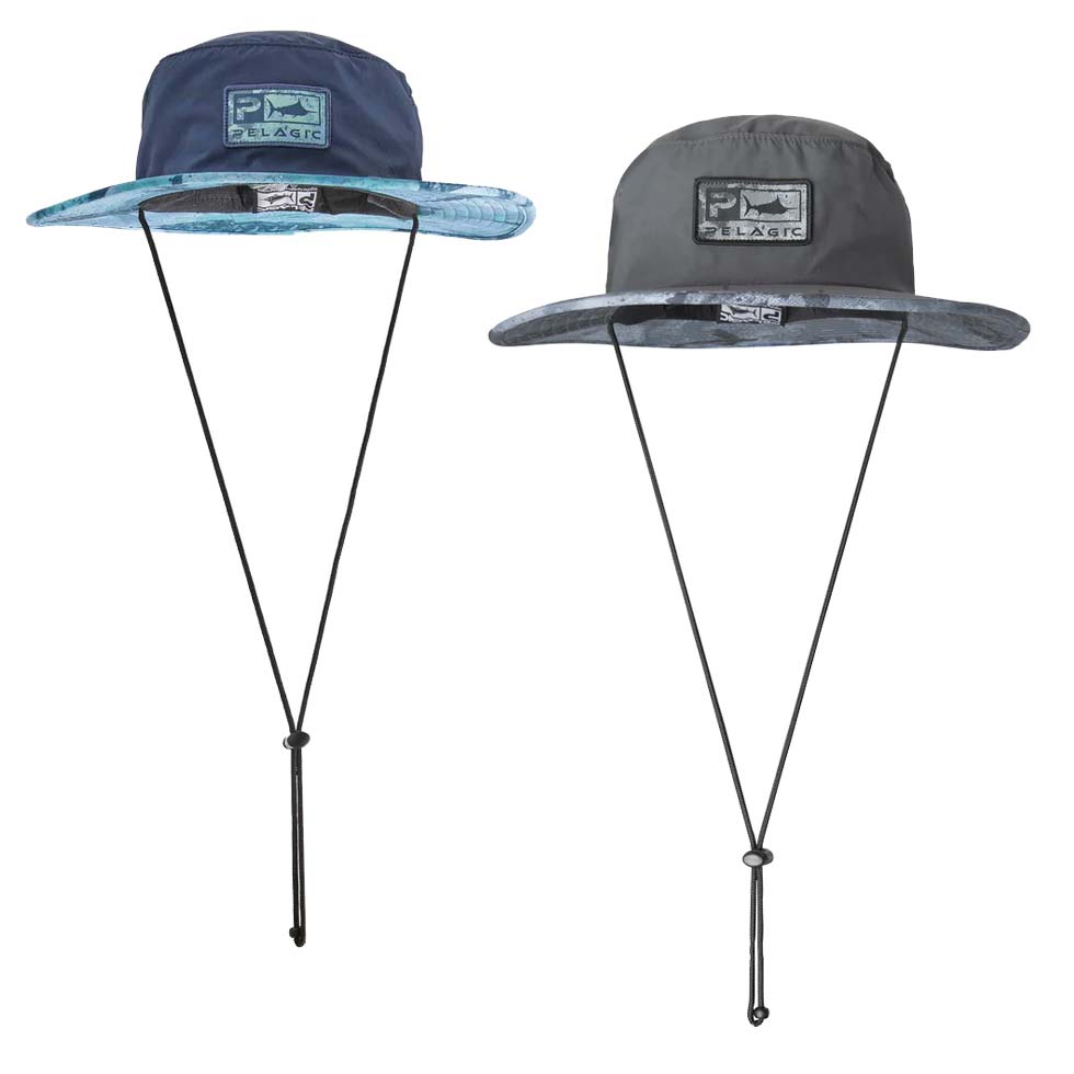 Pelagic Sunsetter Pro Fishing Hat, Open Seas Blue