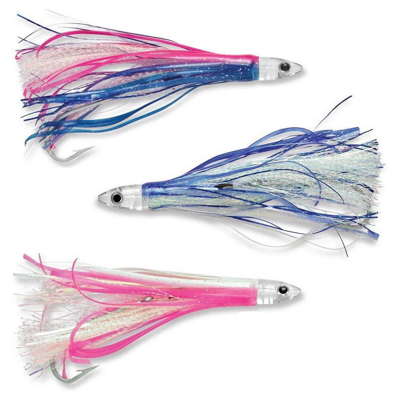 Williamson Sailfish Kit 10 pack : 8 x Assorted Trolling Lures and 2 x  Exciter Birds in Lure Wrap